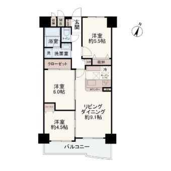 エクセランス大久保町1番館 9階部分