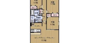 明石土山駅前スカイハイツD棟　2階部分