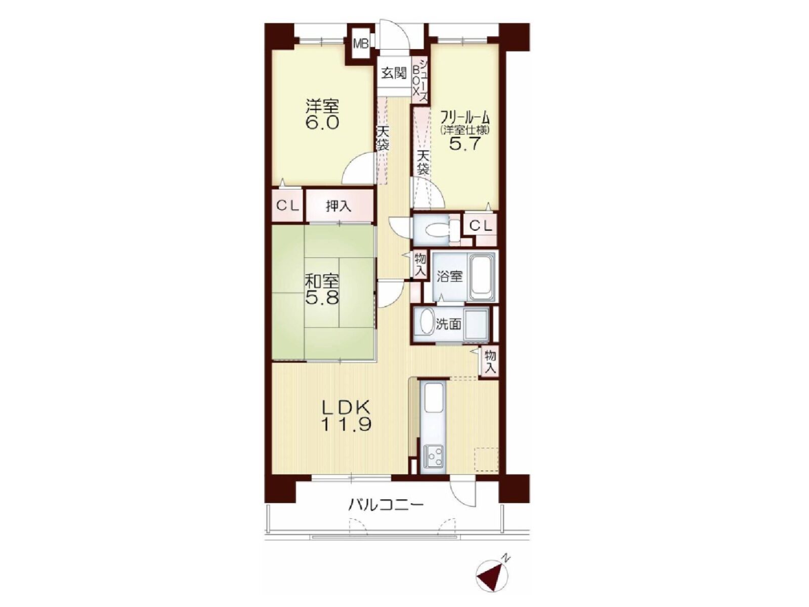 グランプレステージ明石魚住3階部分