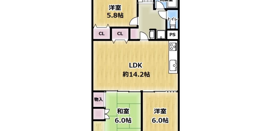 明石ハウス参号棟2階部分