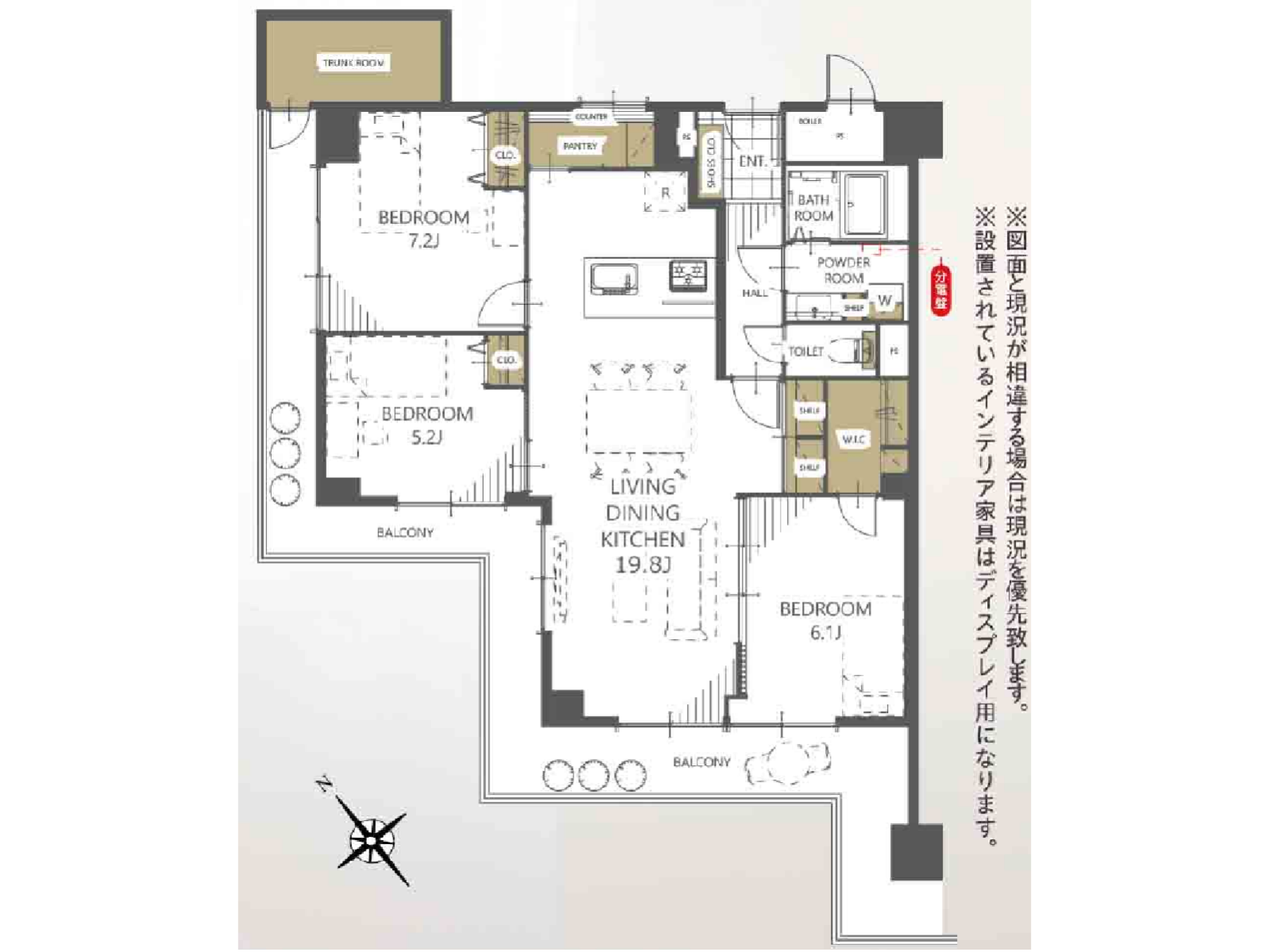 シャルマンコーポ明石3号棟　7階部分